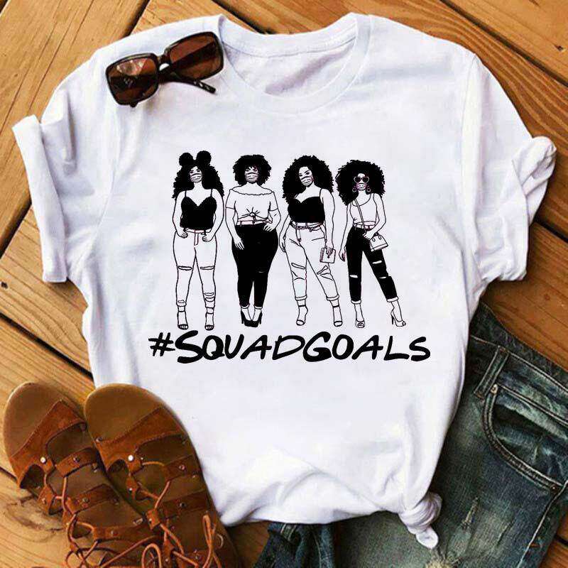 African Girl Tshirt African Girl Crewneck Trendy Casual Fashionable Printed Casual Shortsleeved Childrens And Adult Tshirt