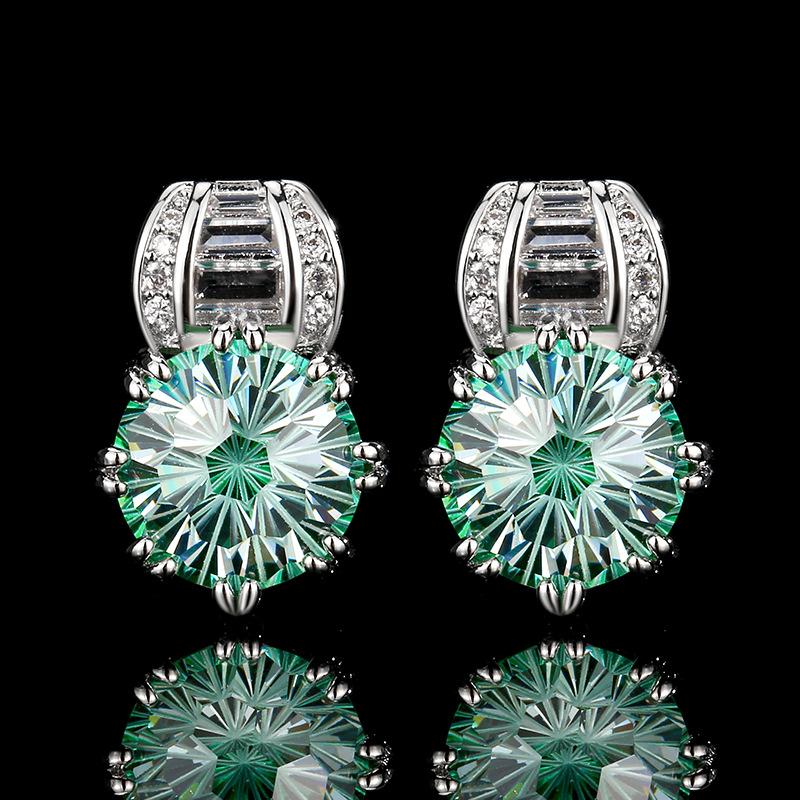 

Jewelry Jewelry Earrings Earrings Jewelry Fireworks Cut Rose Red Lampa Green Fashion Light Luxury Versatile Fresh