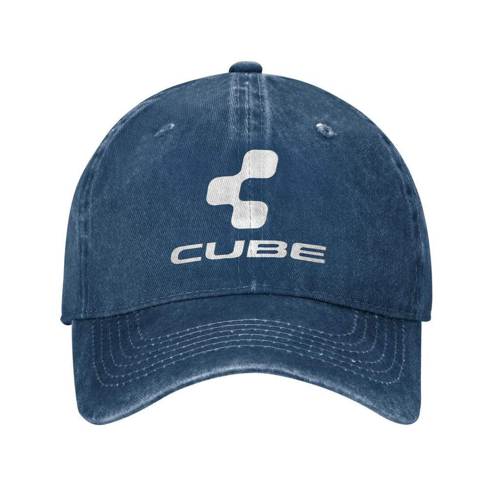 Cube Cycling Mtb Mountain Bike Denim Cap Casual Baseball Caps Adjustable Hat Summer Unisex Baseball Hats
