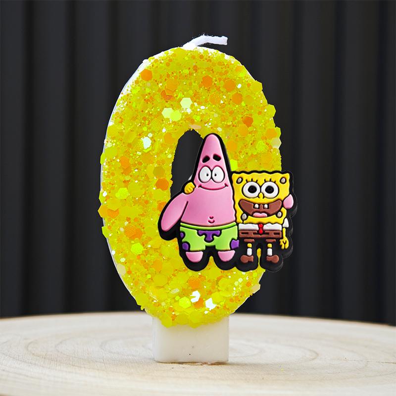 Cute Candle Anime Number 0-9 Kids Birthday Cake Decoration Supplies Cute Cartoon Party Accessories Supplies