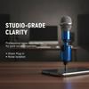 Mini Metal Microphone Adjustable Plug & Play Clear Sound Mic for ASMR Recording Mobile Vlog Live Streaming