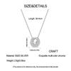 925 Silver Necklace Four-leaf Clover Zircon Pendant Necklace for Women Anniversary Birthday Jewelry Gifts