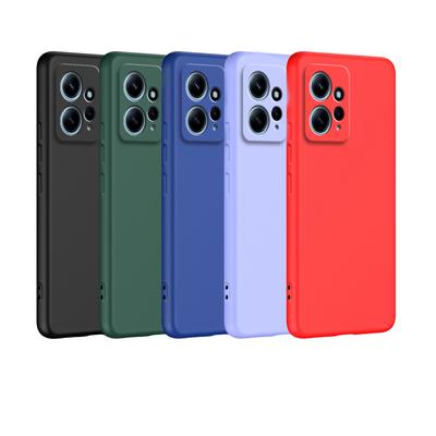 Liquid Silicone Phone Case For Xiaomi Redmi Note 12 4G Global Cover for Redmi Note12 4G Camera Protective Case
