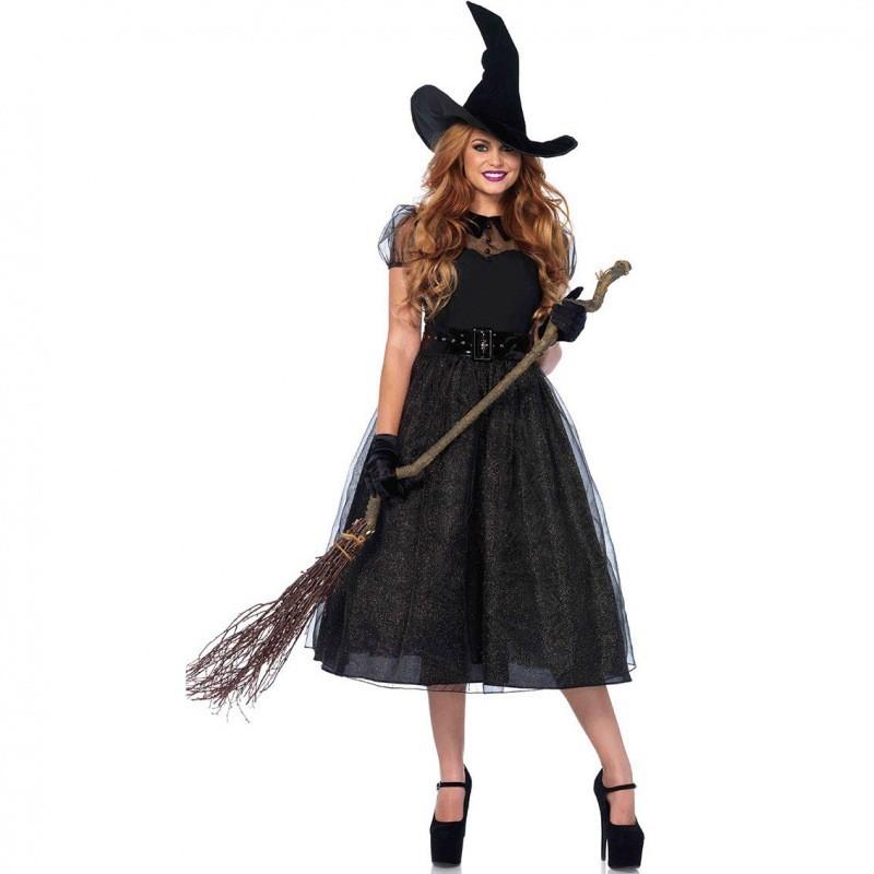Elegant M-xl Dark Sorceress Vampire Witch Attire For Cosplay And Stage Performances