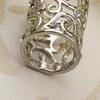 Cylinder Hollow Scarf Ring Silk Clip Buckle Brooches