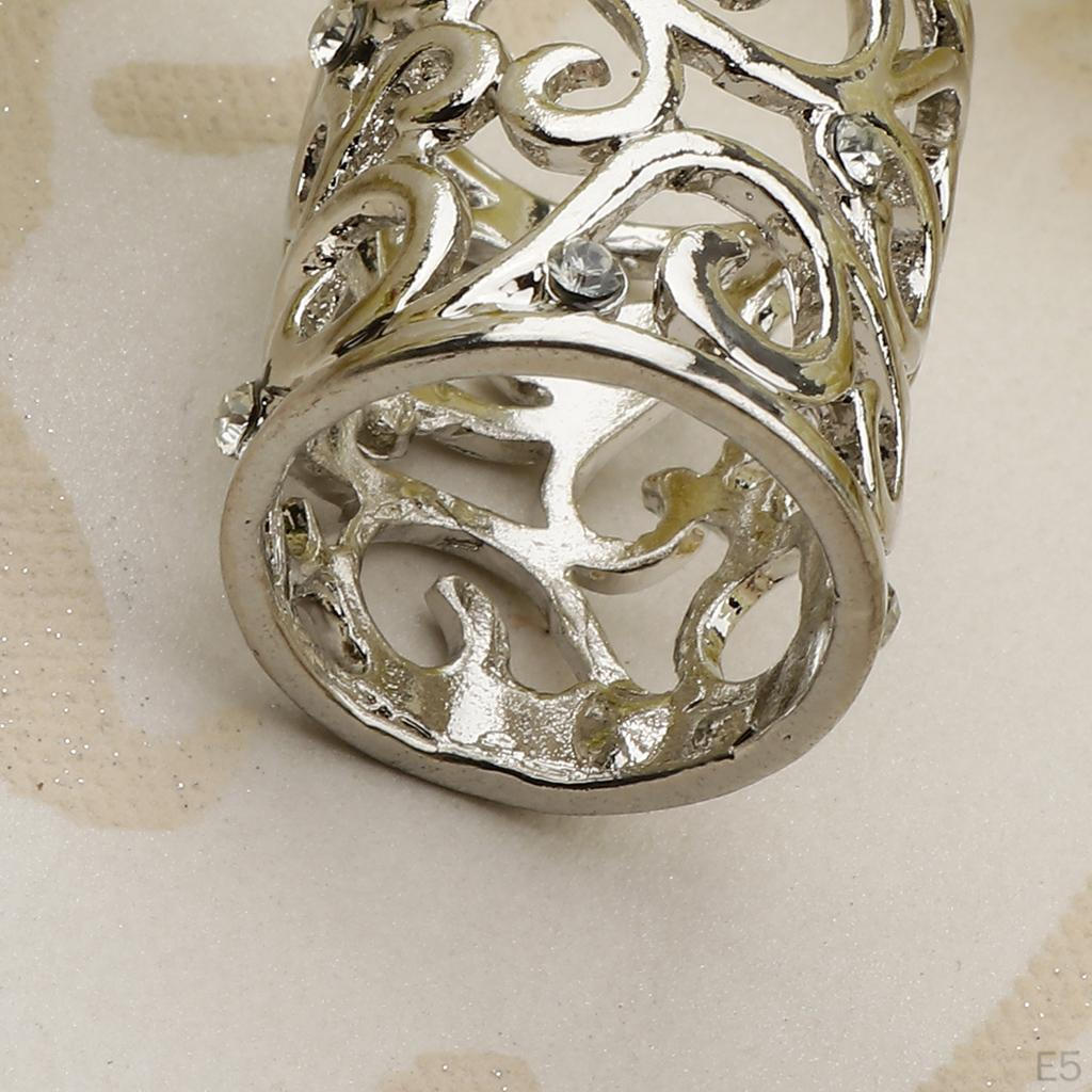 Cylinder Hollow Scarf Ring Silk Clip Buckle Brooches