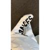 Mens White Wide Leg Jeans Letter Print High Waist Straight Pants American Streetwear Vibe