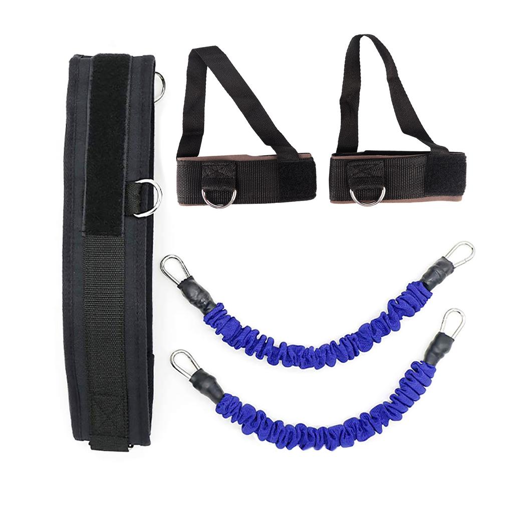 Latex Basketball Bouncing Trainer Equipment Leg Muscle Strength Pull Rope for Fitness Body Shaperblue