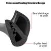 B Pillar Seal Strip Elastic Rubber For B Pillar Car Rubber Seal Strips No Adhesive Auto Door Edge Protection Sealant Accessories
