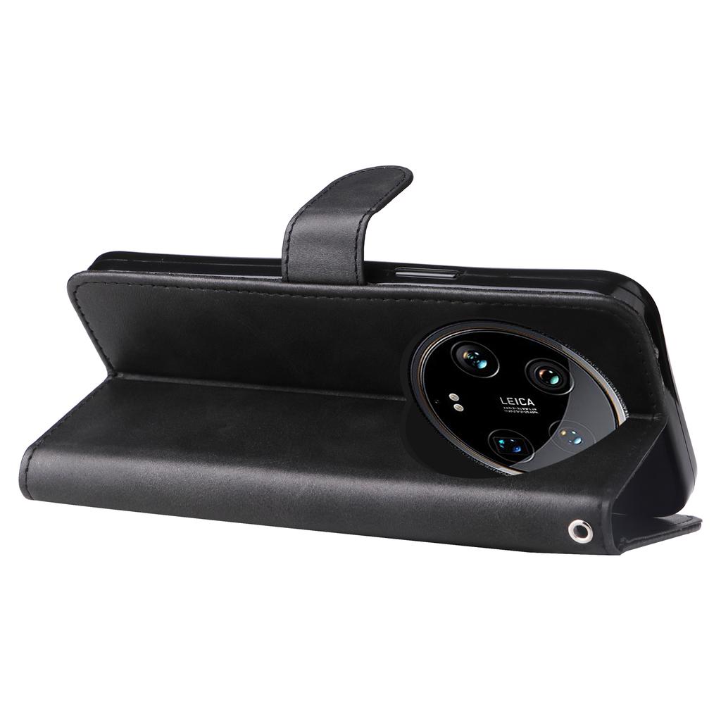 Pro pouzdro Xiaomi 14 Ultra Textura telete Peněženka na zip PU kůže Ochranný kryt na telefon