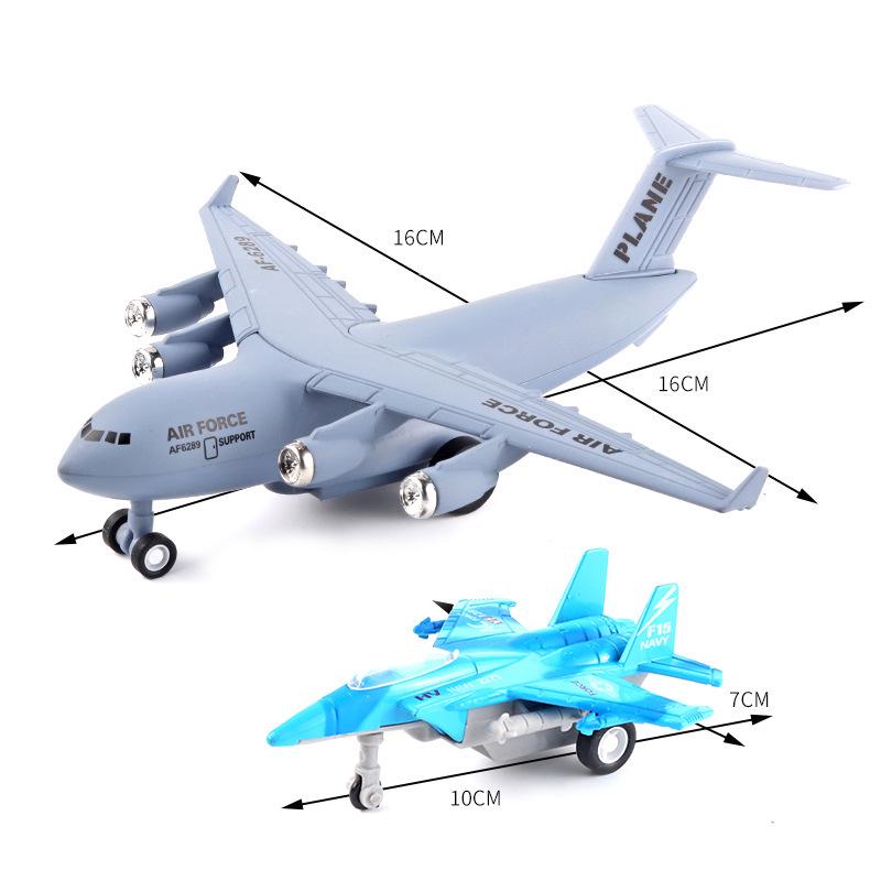 Durable Camouflage Fighter Jet Model Toy Set for Boys