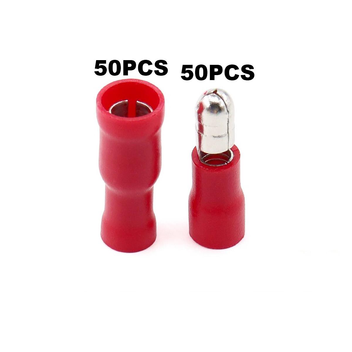 

Bullet head cold pressed male and female wire plug docking insulation connector wiring terminal