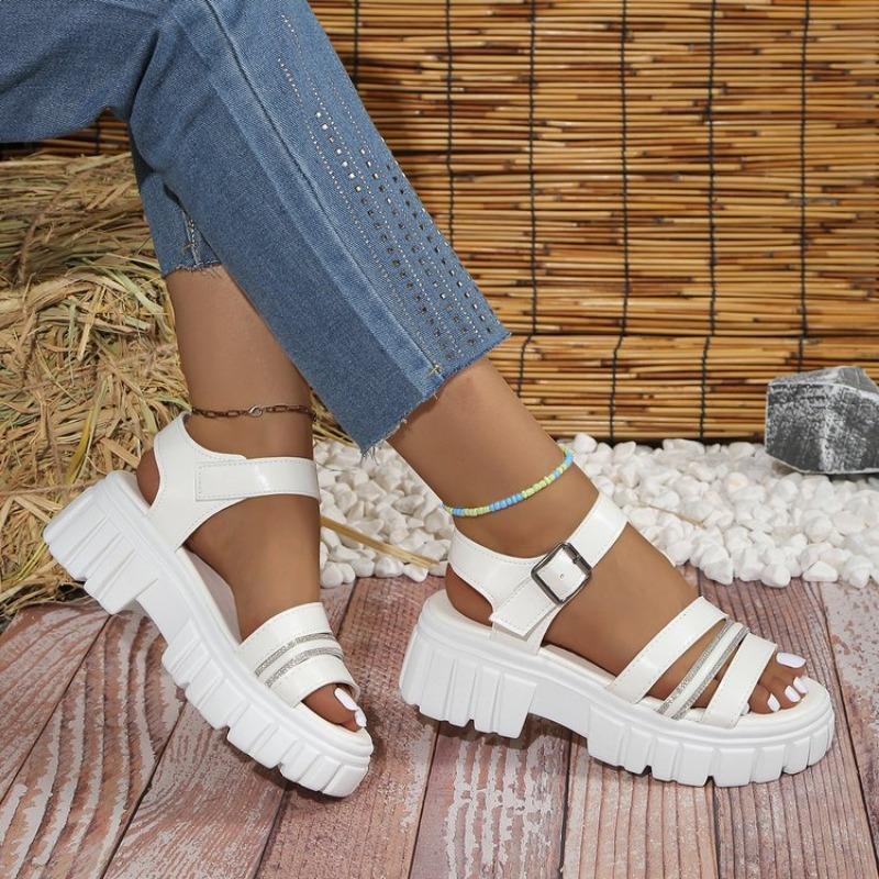 Sandales de Luxe Mode Femme Tendance 2024 Talon Femme Sandale Femme Sandalias en Offre Tenis Feminio Plateforme Sport Noir Talon