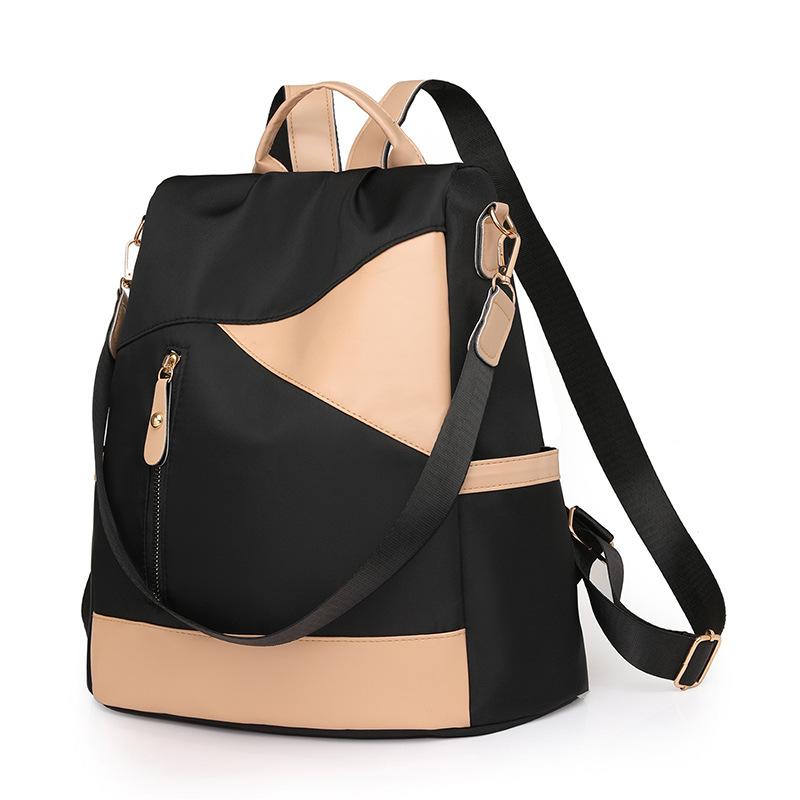 Female Backpack with Spring Student Multifunctional Backpack Soft Leather Shoulder Strap
