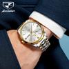 JINSHIDUN Fully Automatic Mechanical Watch with Double Calendar, Waterproof and Luminous for Men