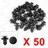 uxcell Rivet Fastener Push in Door Trim Retainer Clip 50