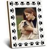 Paw Print Dog Cat Picture Frame 4x6, Dog Cat Gifts Wooden Picture Frame, Dogs Photo Frames, DogFrame, CatFrame, Gifts for DogLovers CatLovers
