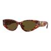 Logo Acetate Butterfly Sunglasses Women's Tortoiseshell 17385289 VERF2A25BRWLLLLL00-Tortoiseshell 55