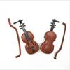 Home Decor Crafts Violin Model 1/12 Miniature Violin Dollhouse Toys Mini Musical Instruments  Decor