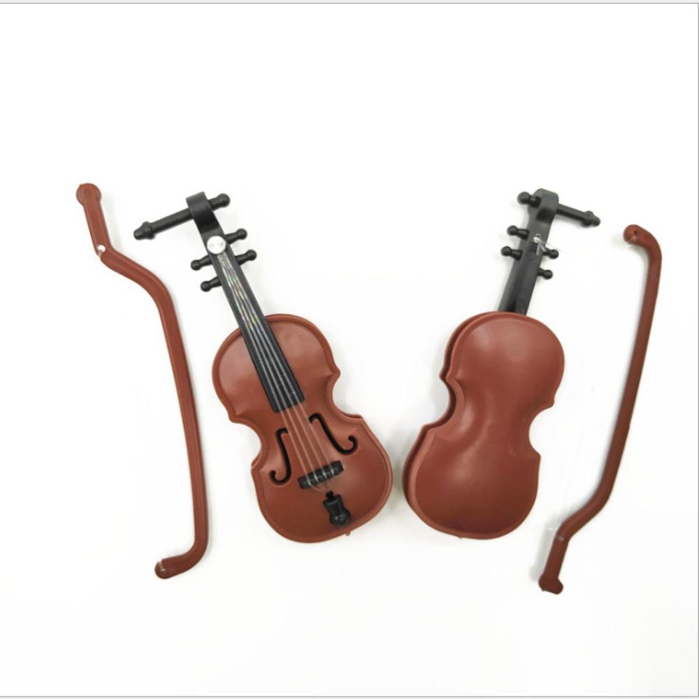Home Decor Crafts Violin Model 1/12 Miniature Violin Dollhouse Toys Mini Musical Instruments  Decor