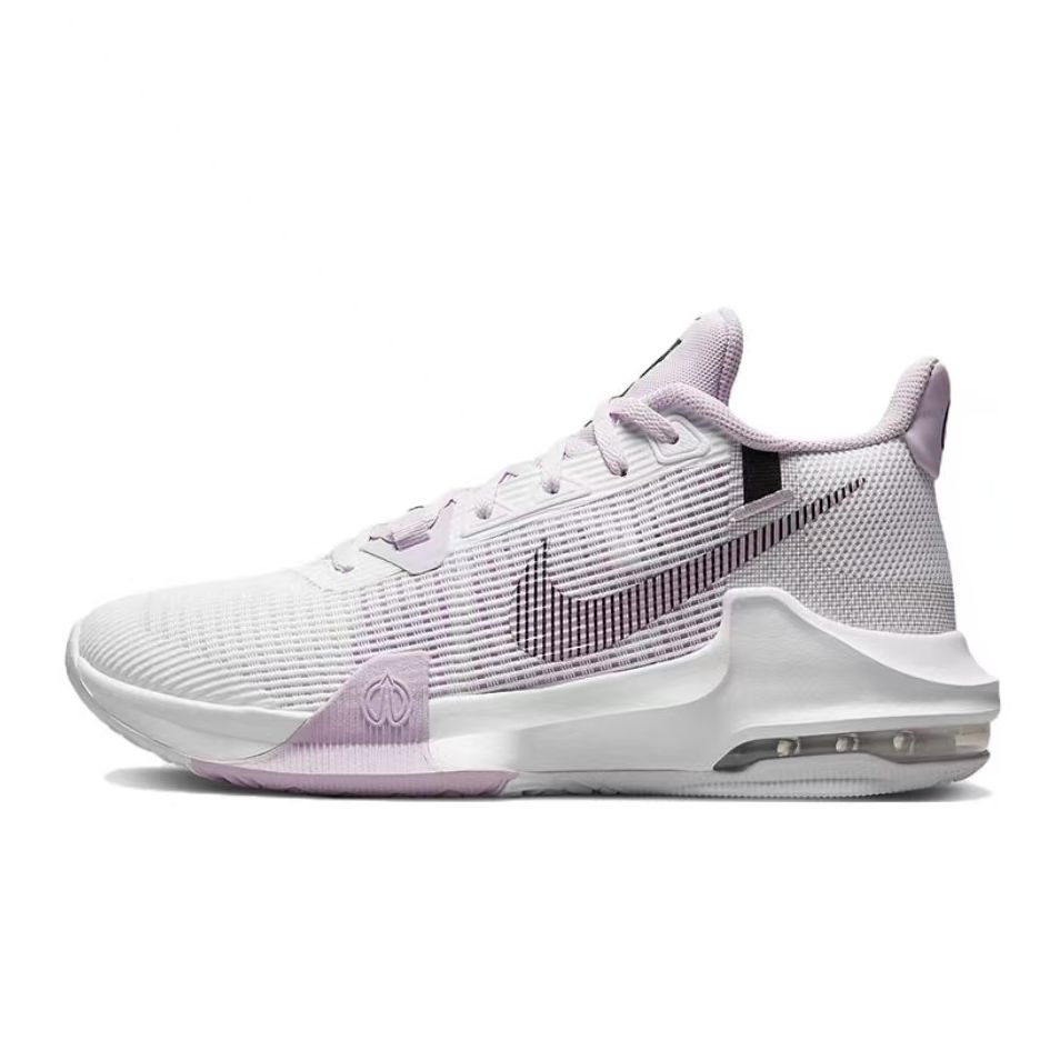Nike Air Max Impact 3 Cushioning, Wear Resistant Low top Basketball Shoes Unisex Pink DC3725-101(Team761-)