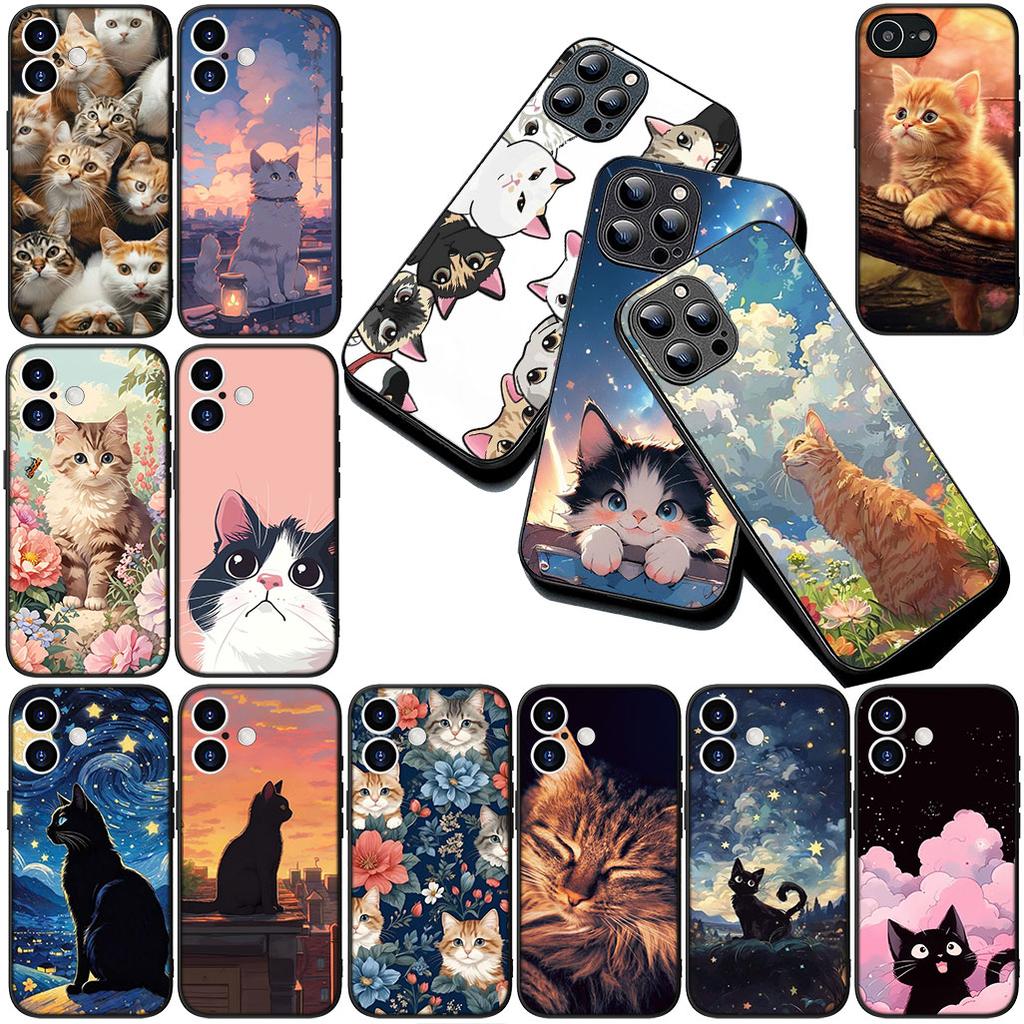 Cover for Xiaomi Redmi Note 12 11 10 A3 Pro 10A 10C 12C Note12 5G 4G Casing Silicone Phone Case Comics Meow Kitten Cat