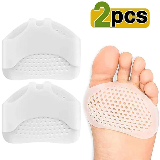

Silicone Metatarsal Pads Toe Separator Pain Relief Foot Pads Orthotics Foot Massage Insoles Forefoot Elastic Cushion Foot Care T білий