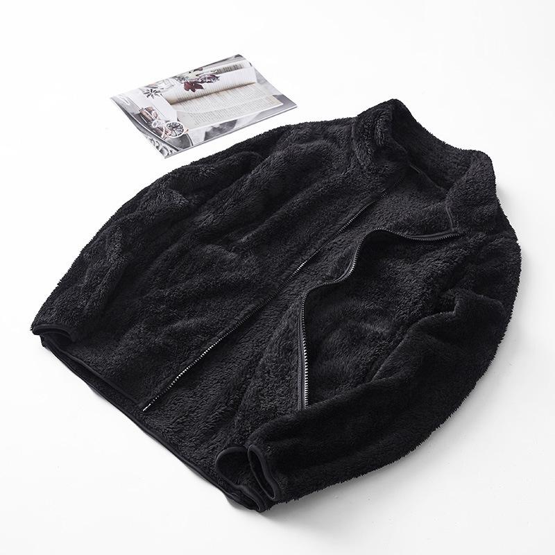 Unisex Sherpa Baseballjacke aus Plüsch - Warme Fleecejacke für Damen & Herren
