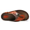 48 Large-size Sandals for Men's Summer New Leather Beach Shoes Sandals Men's Non-slip Hand-stitched Stitching