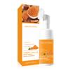 Mousse Detergente alla Curcuma, Olio Detergente Profondo Controllo Sebo Illuminante & Idratante per il Viso con Acido Cogico