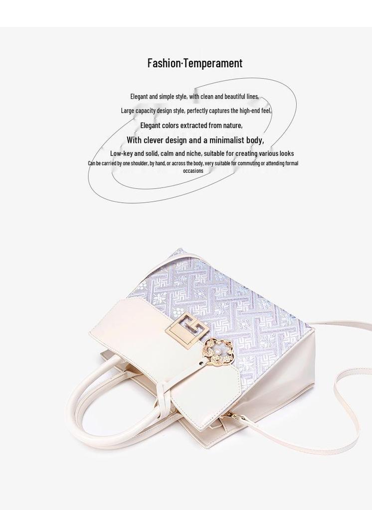 Guangxi Zhuang Brocade Women's Large Capacity Handbag - 2026 New Style Shoulder & Crossbody Bag