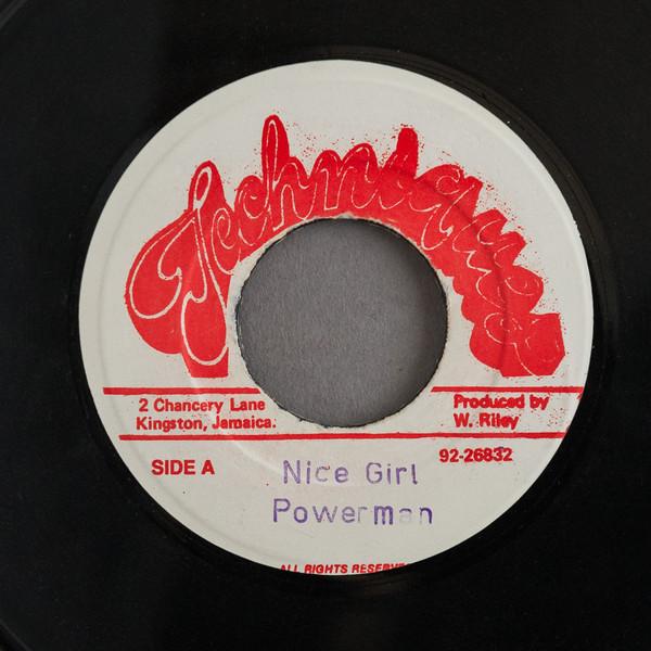 

7inch Record POWERMAN - Nice Girl NONE Techniques Jamaica Reggae, Ska & Dub Used