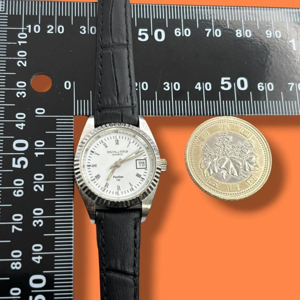 Used Rare Good Condition Working Item Solville Etitus Panther Ladies Watch Quartz