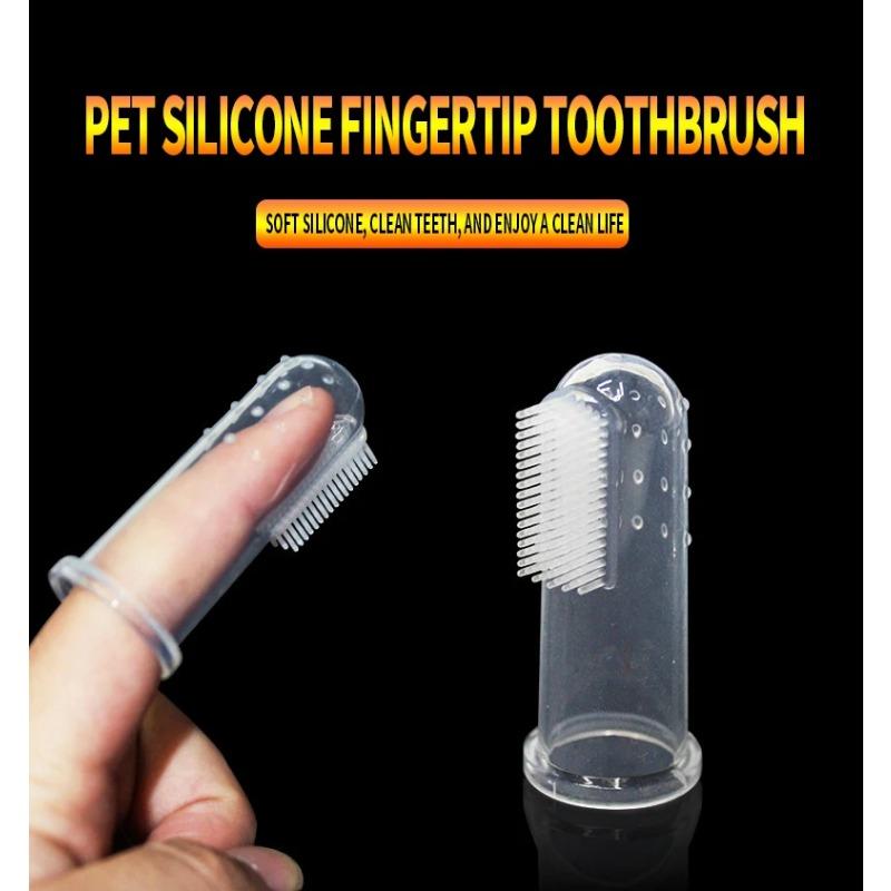 Professional 10 Pc Pet Silicone Finger Toothbrush Oral Cleaning Products for Dogs and Cats Finger Toothbrush
