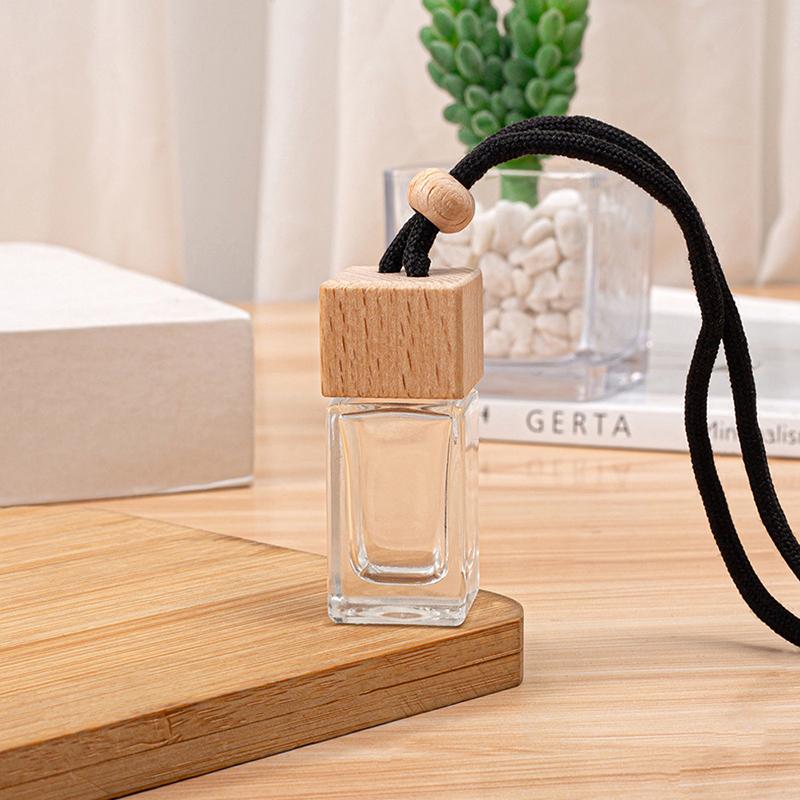 10ML Fragrance Air Freshener Scent Perfume Empty Bottle Ornament Pendant Square Cap Empty Bottle Car Essential Oil Diffuser