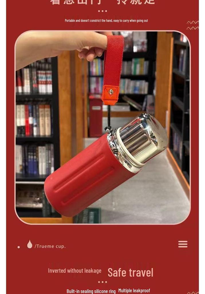 2026 Macaron Stainless Steel Thermos Cup with Steel Lid, High Appearance, Large Capacity, Portable for Commute