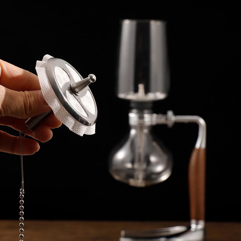 Reusable Syphon Pot Filter Replacement Core 1 Set Food-Grade Stainless Steel Rust Resistant for Daily Coffee Use