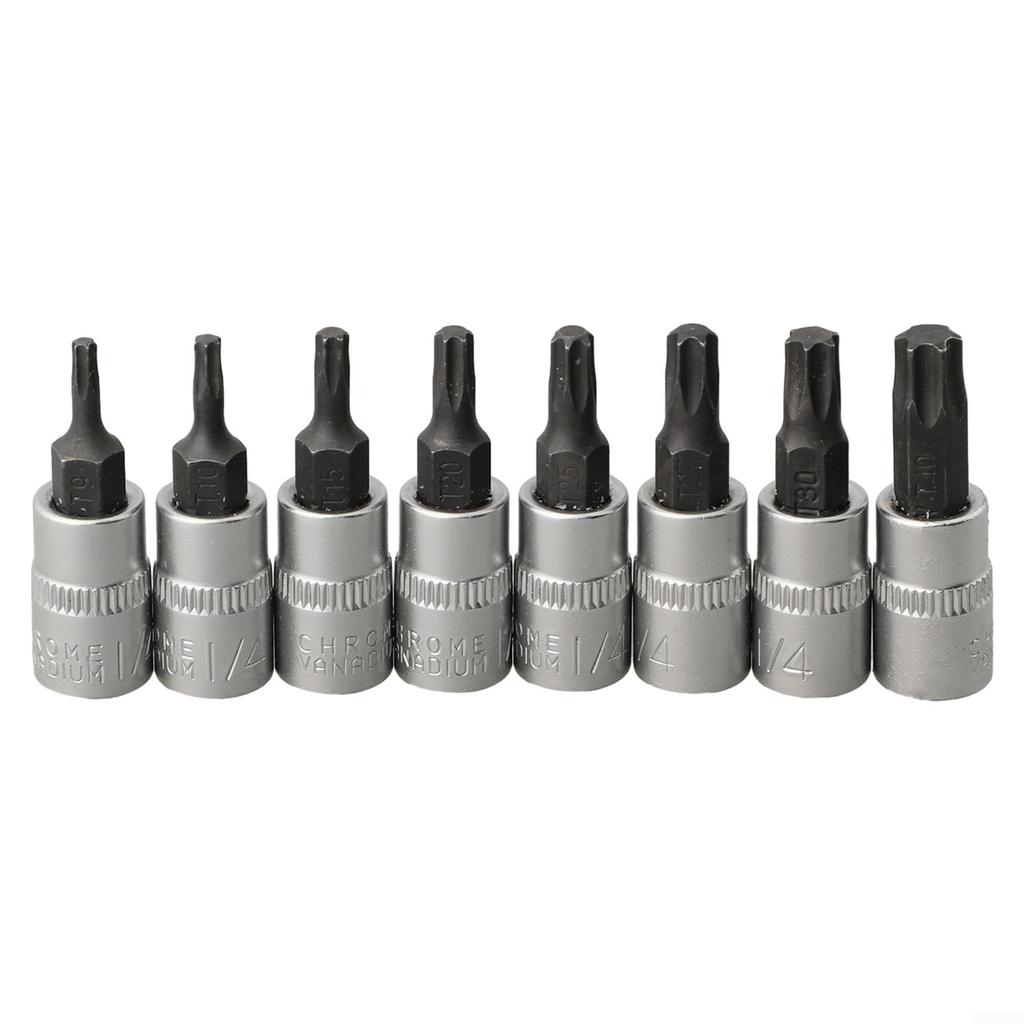 Steckschlüssel-Adapter-Set, 3-teilig - Für Schlagschrauber & Bohrer, 1/4", 3/8", 1/2"