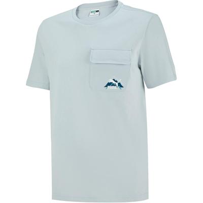 Casual Printed Pocket Short Sleeve T-Shirt Men Tops Platinum-Gray 537384-80