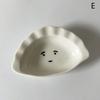 Triangular Rice Ball Flavor Disc Simplicity Household Creative Hot Pot Dipping Dish Vinegar Disc Lovely Sesame Dots Ceramic Dish