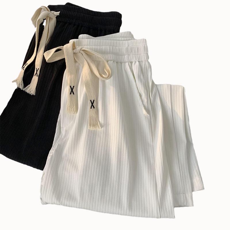 Men's Summer Ice Silk Cool Shorts - Japanese Retro Style Beach Pants
