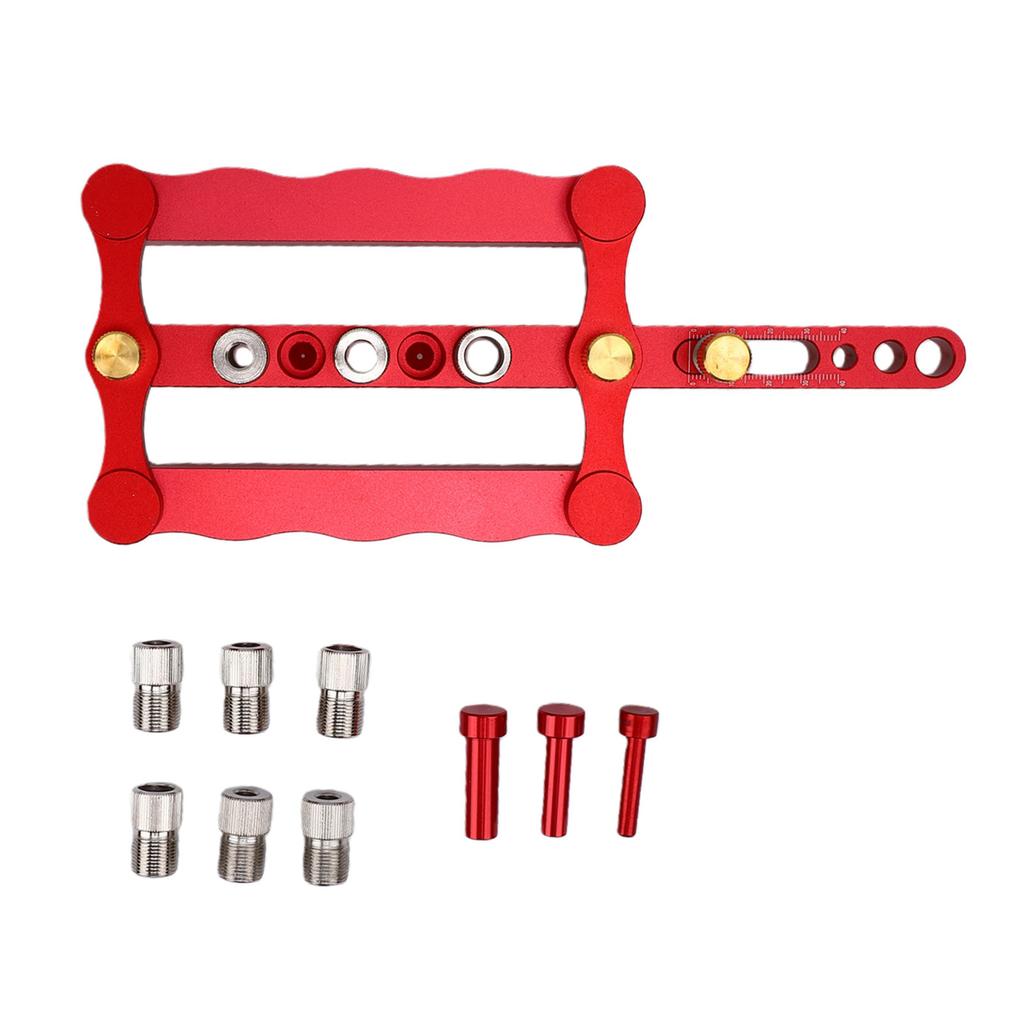 Self Centering Doweling Jig Kit Dowel Hole Locator with Drill Bush Dowel Pins for Furniture Cabinet