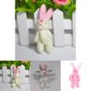 Niedliches 7,5 cm großes Mini-Kaninchen-Plüschtier, perfekt als Hochzeitsgeschenk oder Mitbringsel.