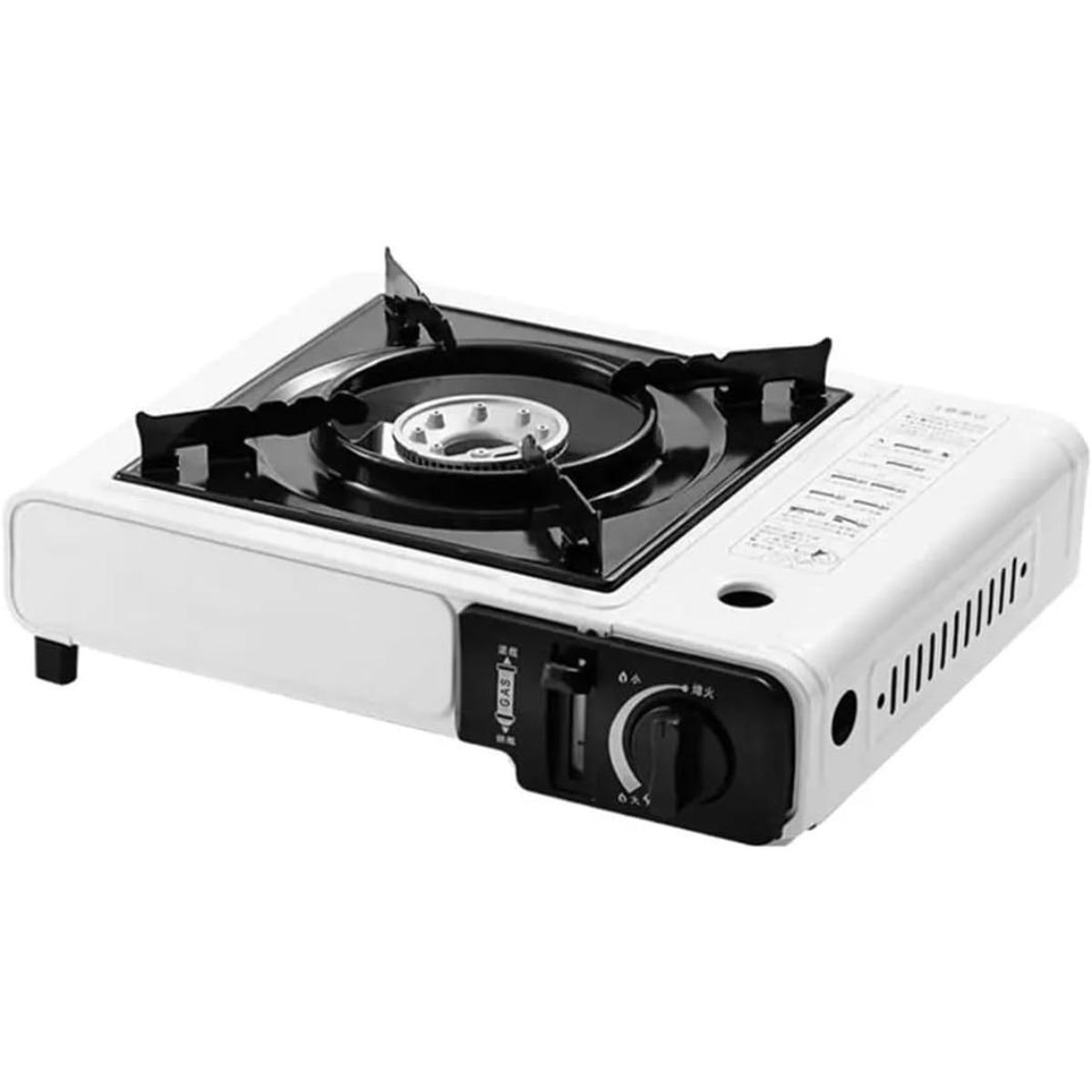 

Уличная кассетная газовая барбекю-гриль плита двойного назначения портативная газовая печь для барбекю плита для пикника кемпинговая газовая кухонная утварь белый