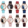 Cute Cat Pattern Quartz Watch Kids Students Wristwatch