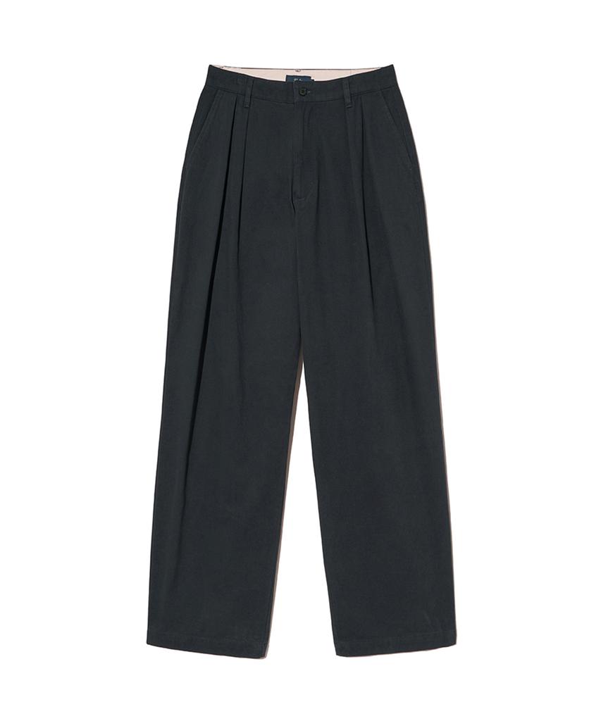 YALE Premium Vintage Two-Tuck Wide Chino Pants_Navy