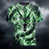 2025 Hot Sales New Creative Funny 3d Printing Cool Design T-shirt Dragon King Graphic Casual T Shirt Loose Oversize Y2k Top Tees