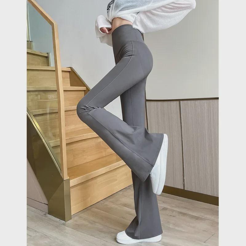 

High Waist Flare Leg Yoga Pants for Women - Slimming, Hip-Lifting, Four Seasons Wear M