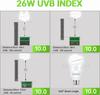 UVB 5.0 10.0 Reptile Heating Lamp 13W /26W UV Energy Saving Bulb Terrarium Basking Reptile Light Turtle Lizard Snake Lamps