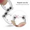Nose Clip Silicone Magnetic Anti-snoring Device Mini Portable Easy Access Soft Ventilating Nose Clip Physical Therapy